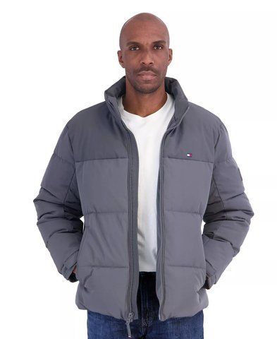Куртка TOMMY HILFIGER Men's Unhooded Mix Media Puffer Jacket&nbsp; 154AP164 фото