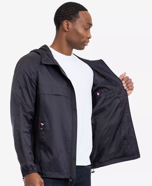Куртка TOMMY HILFIGER Men's Hooded Windbreaker Jacket&nbsp; THM20066-BLACK фото
